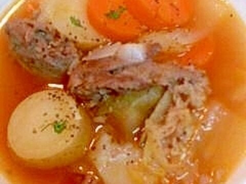 【赤ワインに合う】牛肉とゴロッと野菜のスープ